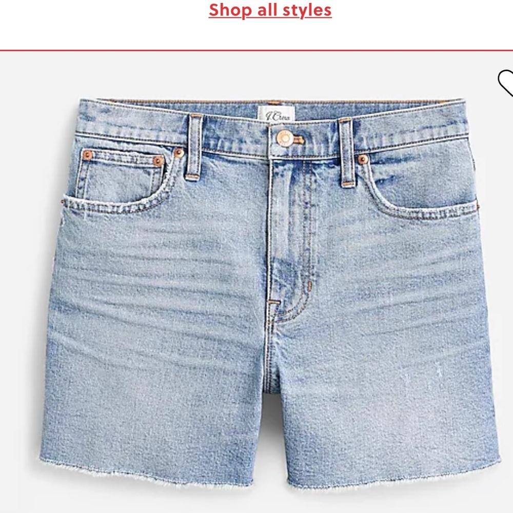 J Crew High-rise denim short in Tea Time wash Size 24